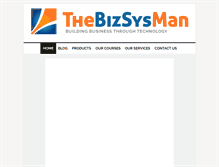 Tablet Screenshot of bizsysman.com